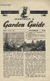 Ministry of Agriculture Allotment and Garden Guide November 1945