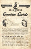 Ministry of Agriculture Allotment and Garden Guide April 1945