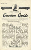 Ministry of Agriculture Allotment and Garden Guide July 1945 page 1